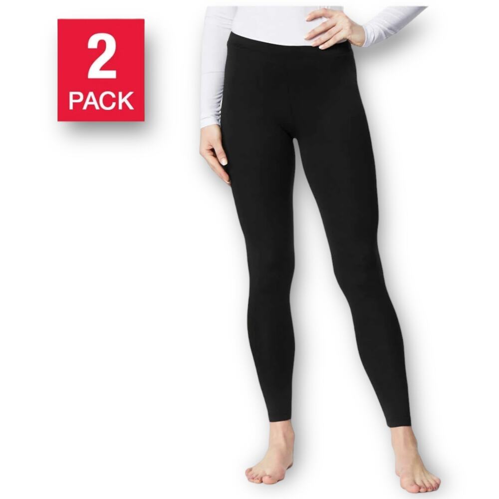 NWT 32‎ Degrees Heat 2 Pack Base Layer Pants Black Small